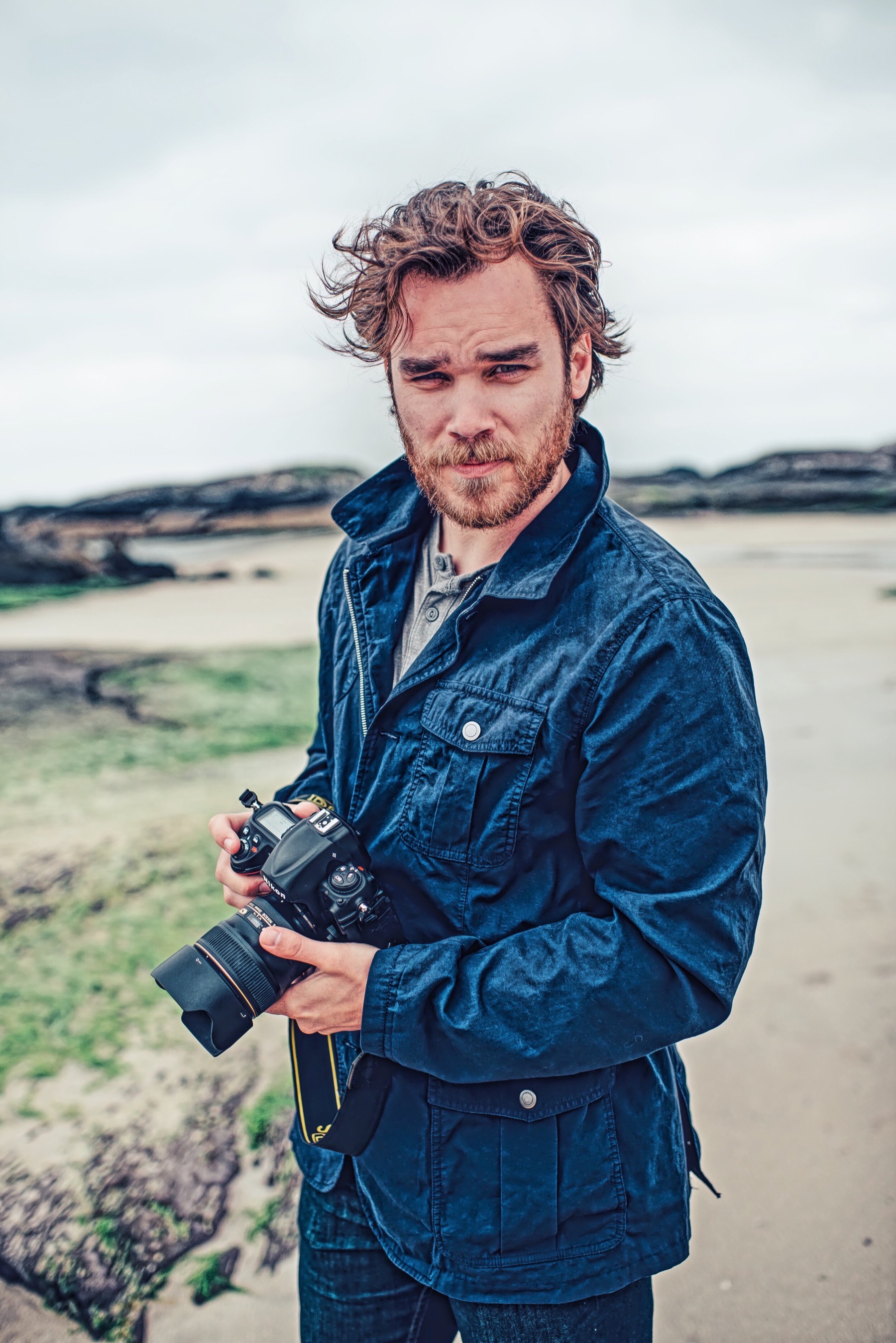 Photographer portrait enhanced with Relight