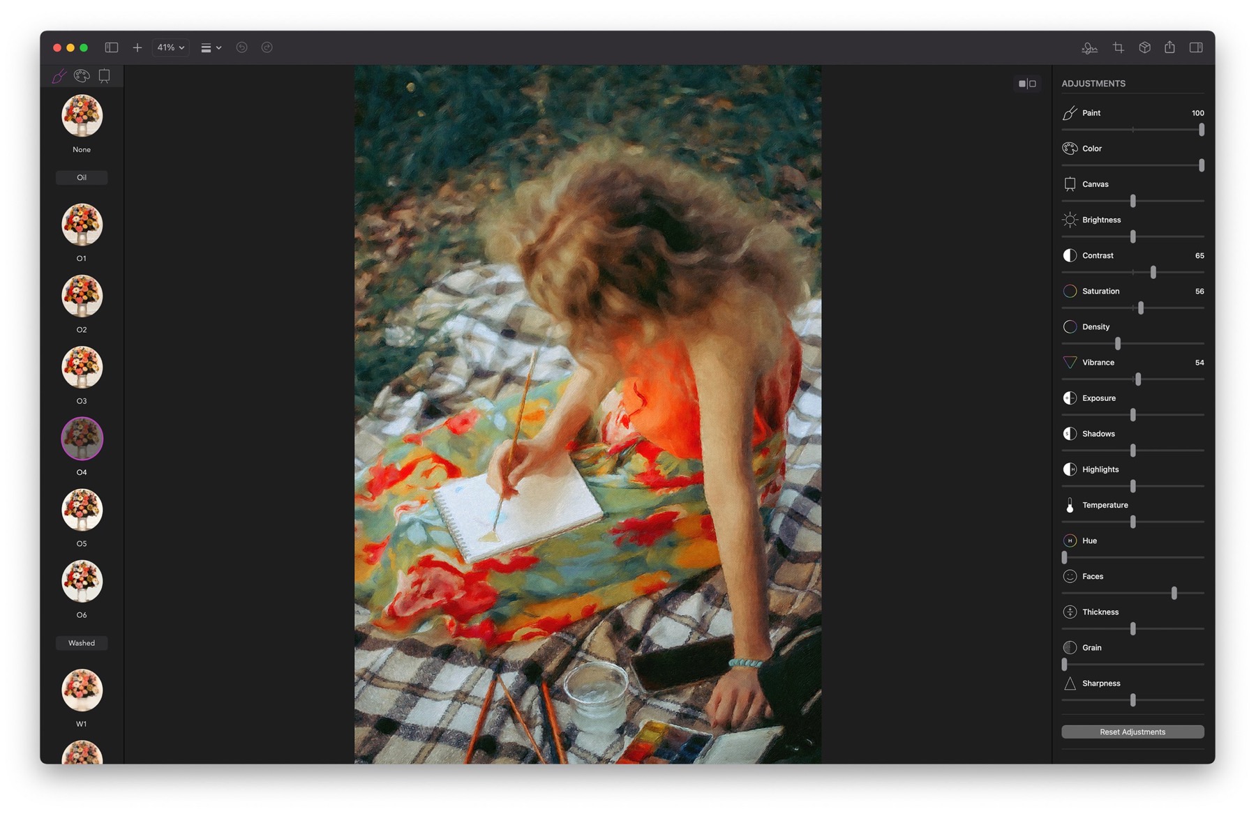 Brushstroke Pro running on macOS