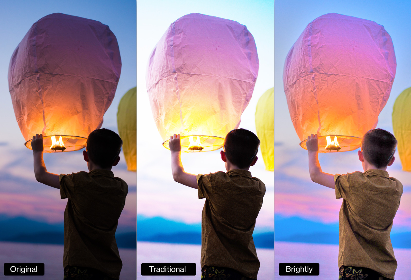 Comparison of Brightly Pro versus traditional brightness adjustment